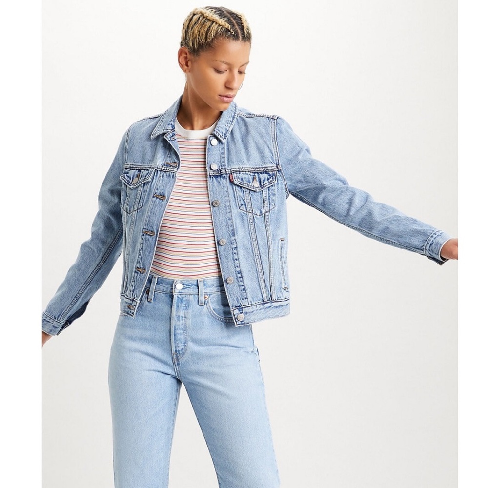 Levi’s Trucker Classic Blue Denim Jean Jacket